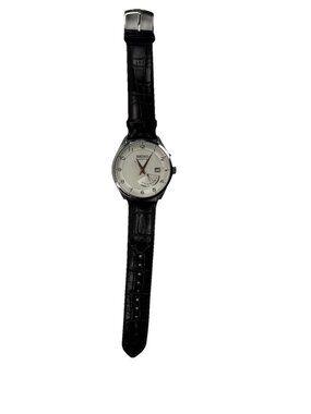 Seiko Mens Kinetic 5M84-0AC0 Black Leather Band Automatic Watch 40MM